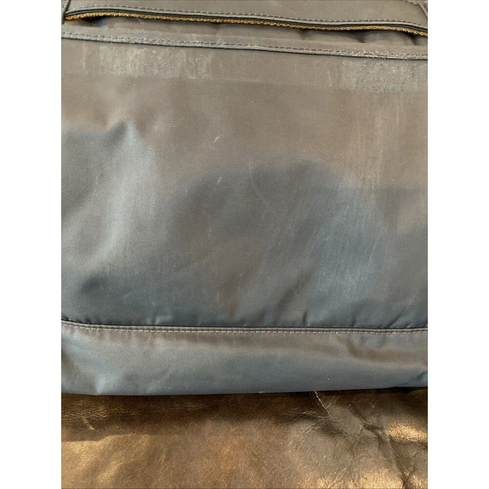 Timbuk2 Monterey Messenger Bag Leather Nylon Fold Over Padded